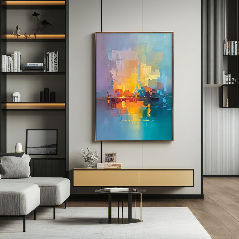 City Art Colorful Plaster Art Texture Painting #CPATP007