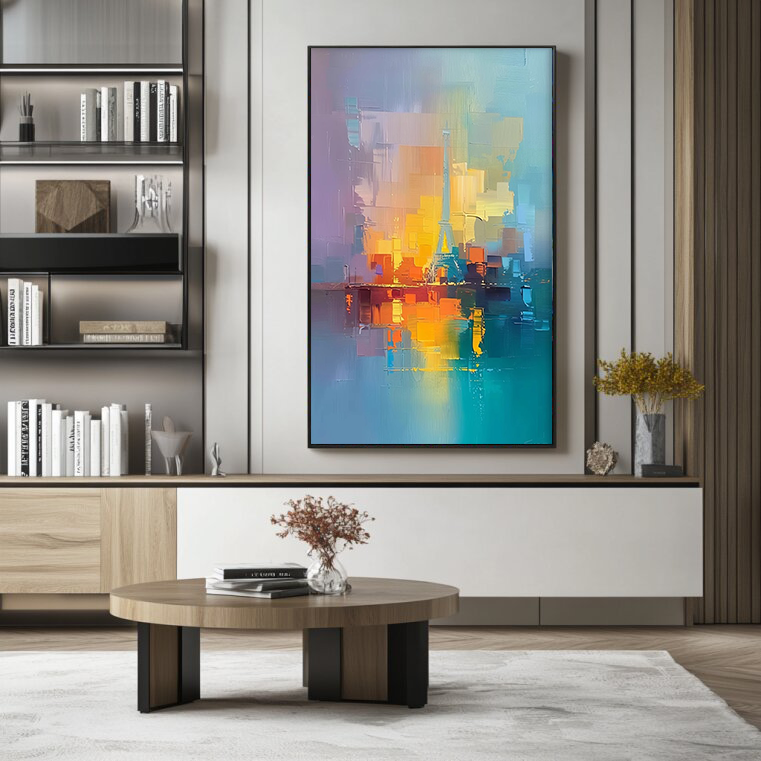 City Art Colorful Plaster Art Texture Painting #CPATP007
