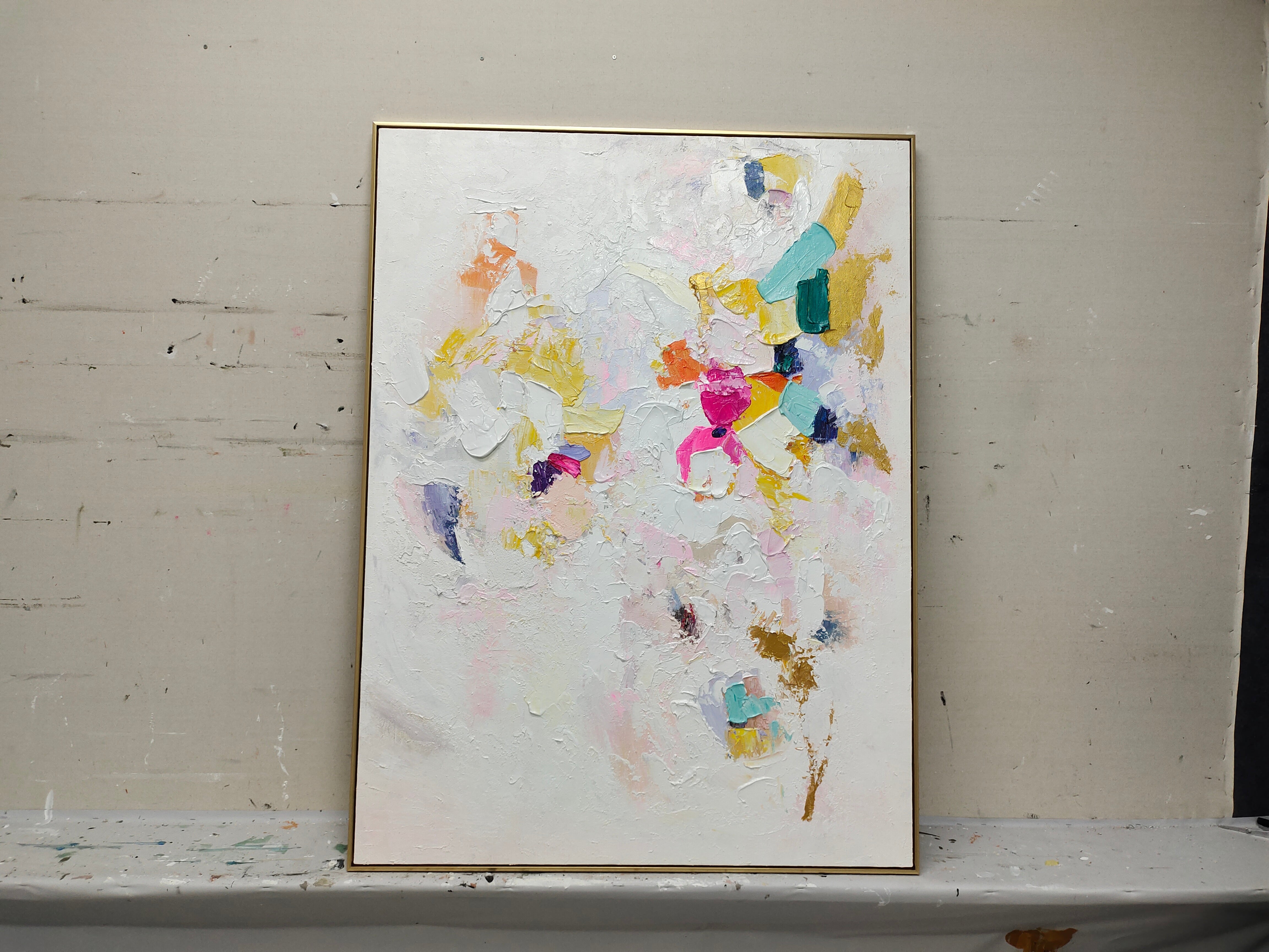 Colorful Plaster Art Texture Painting #SG002