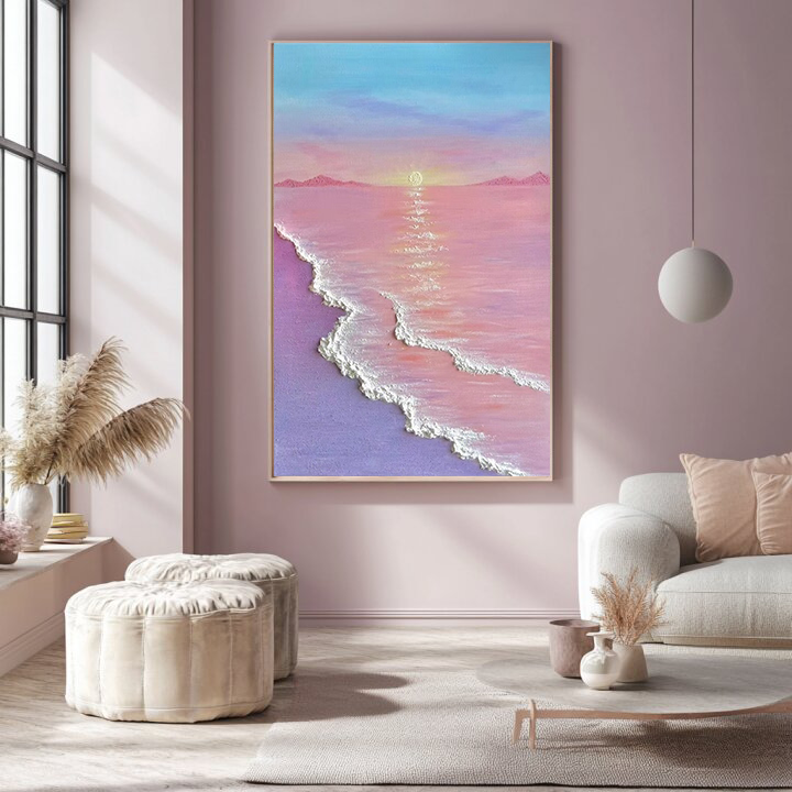 Beach Plaste Art Texture Paintin #SA002