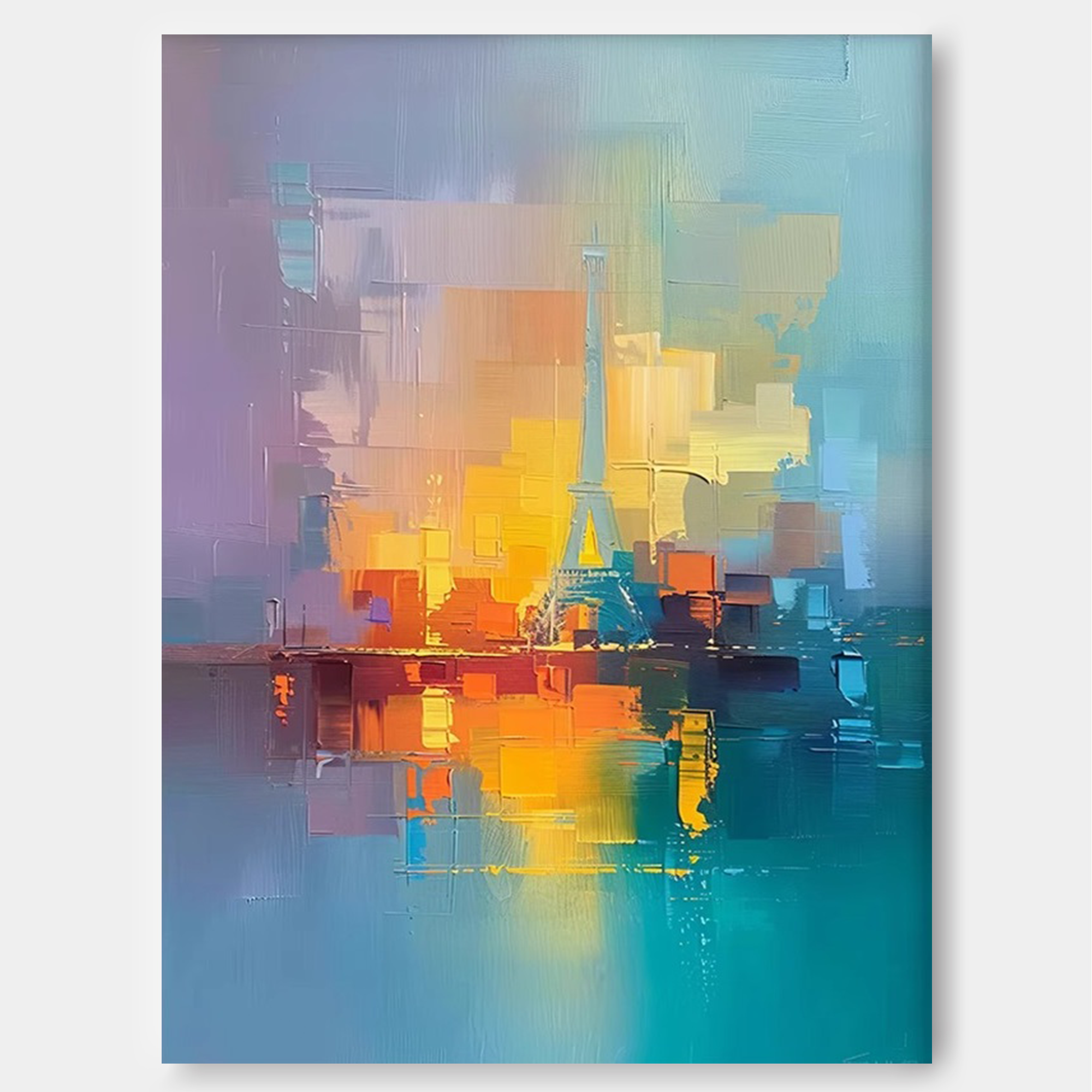 City Art Colorful Plaster Art Texture Painting #CPATP007