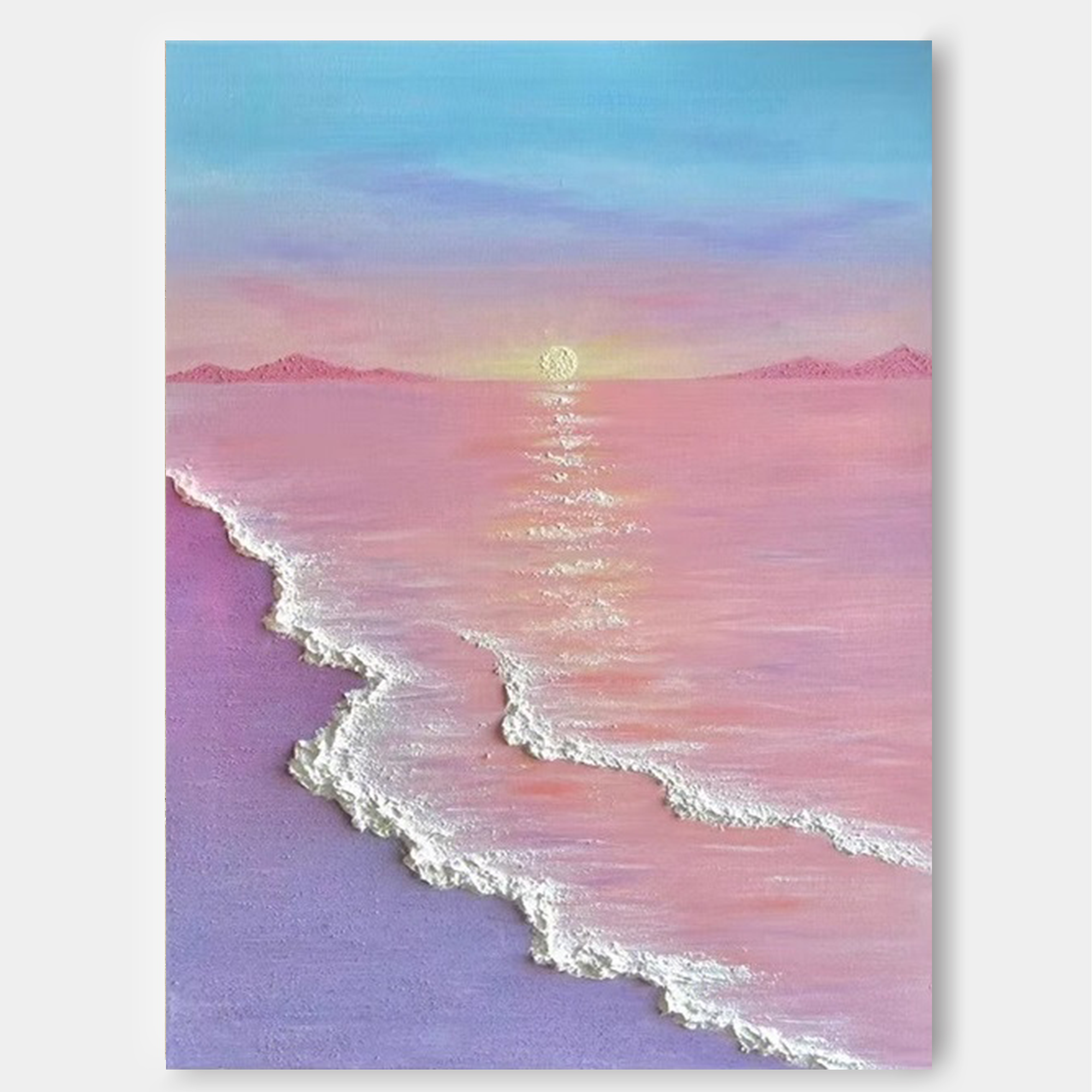 Beach Plaste Art Texture Paintin #SA002