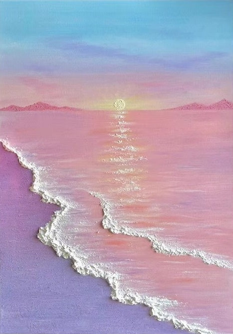 Beach Plaste Art Texture Paintin #SA002