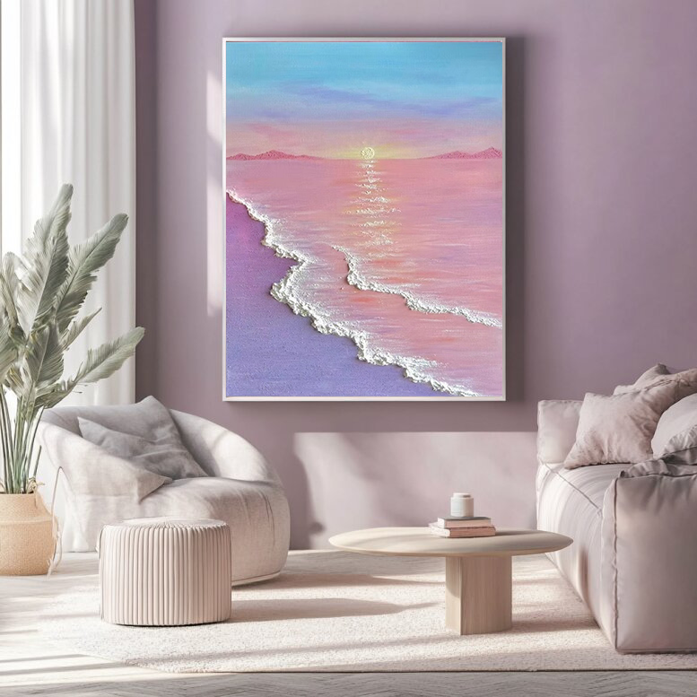 Beach Plaste Art Texture Paintin #SA002