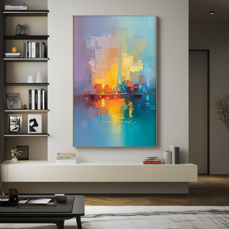 City Art Colorful Plaster Art Texture Painting #CPATP007