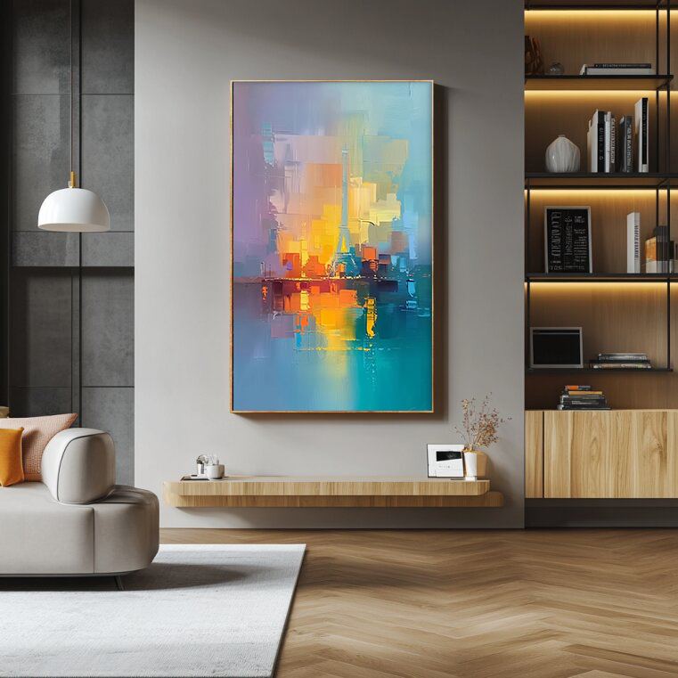 City Art Colorful Plaster Art Texture Painting #CPATP007