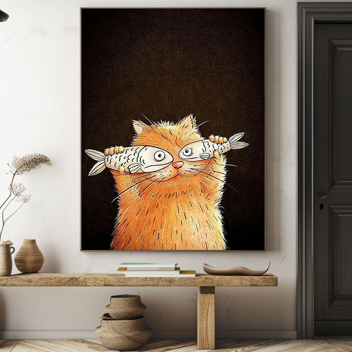 Abstract Cat Art #ACA001