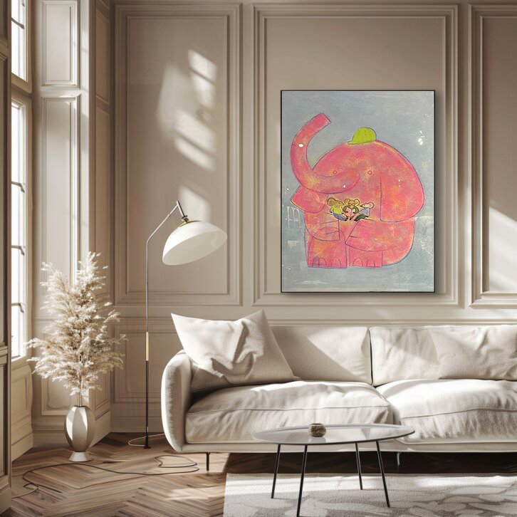 Wabi-Sabi Fun Elephant #WSFE001