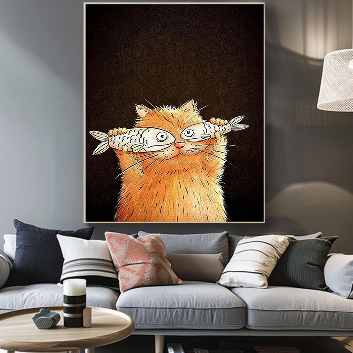 Abstract Cat Art #ACA001