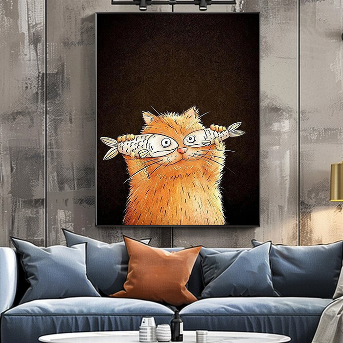 Abstract Cat Art #ACA001