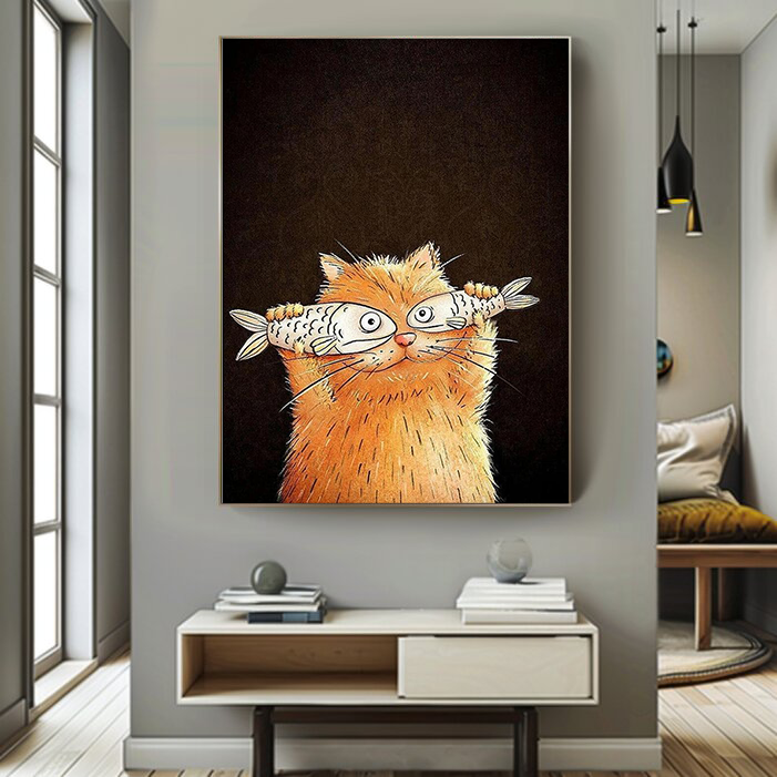 Abstract Cat Art #ACA001