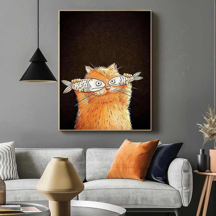 Abstract Cat Art #ACA001