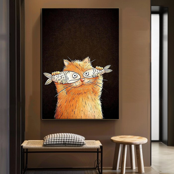 Abstract Cat Art #ACA001