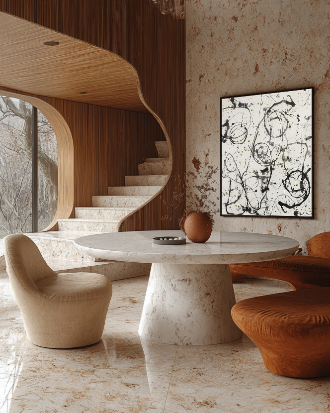 Black and White Pollock Art #BAWP001